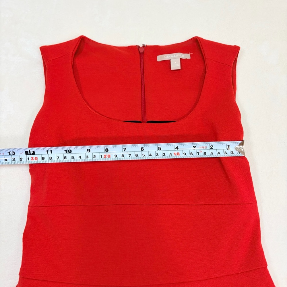 Banana Republic Crimson Sleeveless Fit and Flare Dress - Picture 5 of 9